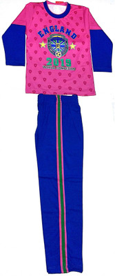 

Cuddlezz Kids Nightwear Boys Printed Cotton(Pink Pack of 1