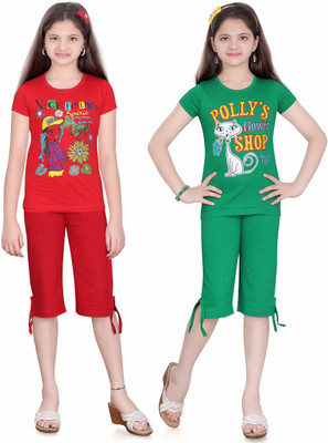 

Sini Mini Kids Nightwear Girls Printed Cotton, Multicolor
