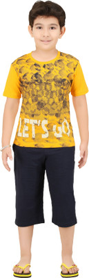 

Red Ring Kids Nightwear Boys Printed Cotton(Multicolor Pack of 1, Yellow