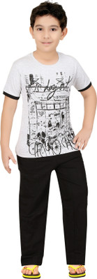 

Red Ring Kids Nightwear Boys Printed Cotton(Multicolor Pack of 1, Grey