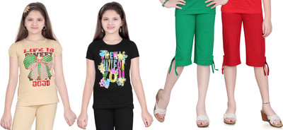 

Sini Mini Kids Nightwear Girls Printed Cotton, Multicolor