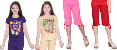 

Sini Mini Kids Nightwear Girls Printed Cotton, Multicolor