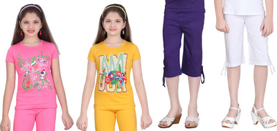 

Sini Mini Kids Nightwear Girls Printed Cotton, Multicolor