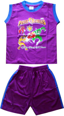 

Cute Raskals Kids Nightwear Boys Printed Cotton(Purple Pack of 1