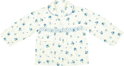 

KID1 Kids Nightwear Girls Floral Print Cotton(Blue Pack of 1