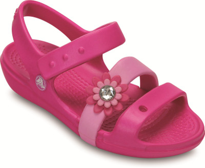 

Crocs Girls Sports Sandals, Neon magenta/carnation