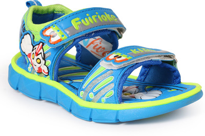 

N Five Boys Buckle Flats(Multicolor, Blue & green