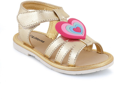 

KITTENS Girls Buckle Flats(Gold