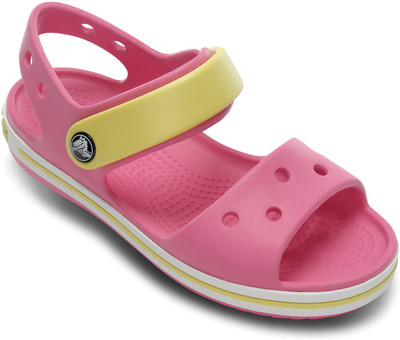 

Crocs Girls Slip-on Sports Sandals(Pink, Black