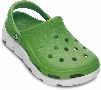 

Crocs Girls Slip-on Clogs(Green, Parrot green/oyster