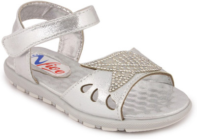 

N Five Girls Buckle Strappy Sandals(Silver