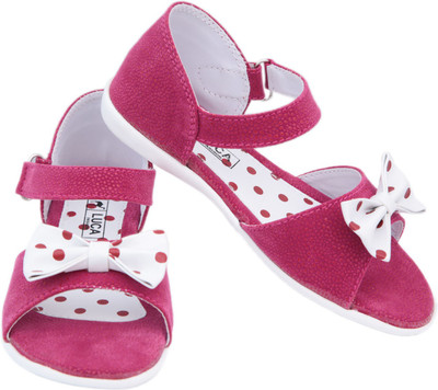 

Luca Fashion Girls Buckle Strappy Sandals(Pink