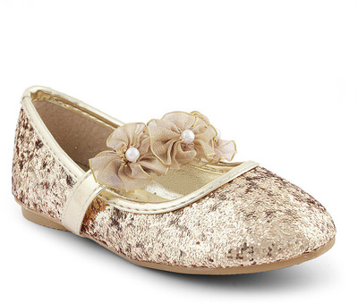 

KITTENS Girls Slip-on Ballerinas(Gold