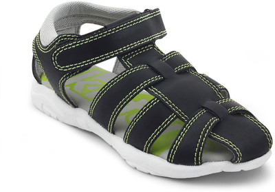 

KITTENS Boys Buckle Sports Sandals(Multicolor, Black::green