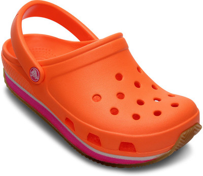 Crocs Girls Slip-on Clogs(Orange, Black