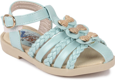 N Five Girls Buckle Flats(Blue