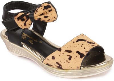 

N Five Girls Buckle Strappy Sandals(Brown