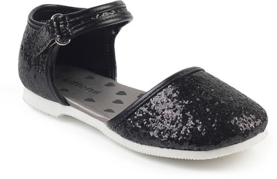 

KITTENS Girls Slip-on T-bar Sandals(Black