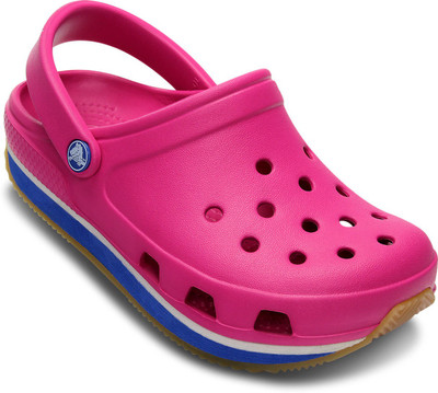 black and pink crocs