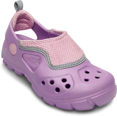 

Crocs Girls Slip-on Sports Sandals(Purple, Black