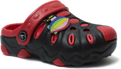 

Phedarus Boys & Girls Sling Back Clogs(Black, Black & red