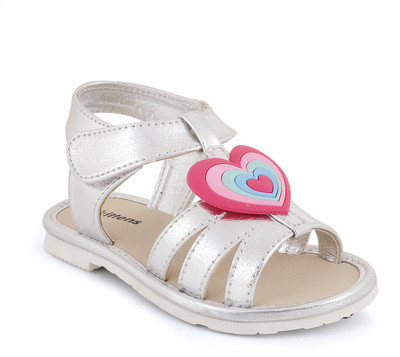 

KITTENS Girls Buckle Flats(Silver