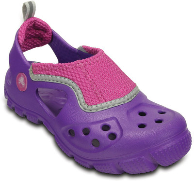 

Crocs Girls Slip-on Sports Sandals(Purple, Black