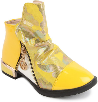 

N Five Girls Buckle Flats(Yellow