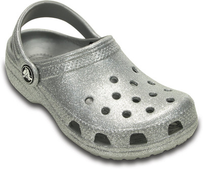 

Crocs Girls Slip-on Clogs(Silver, Black