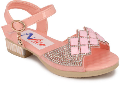 

N Five Girls Buckle Strappy Sandals(Pink