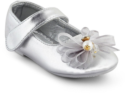 Kittens Girls Slip-on Ballerinas(Silver