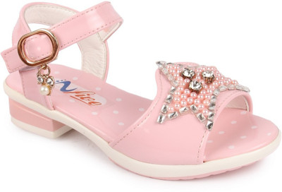 

N Five Girls Buckle Strappy Sandals(Pink