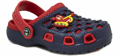 

Phedarus Boys Sling Back Clogs(Dark Blue, Navy & red