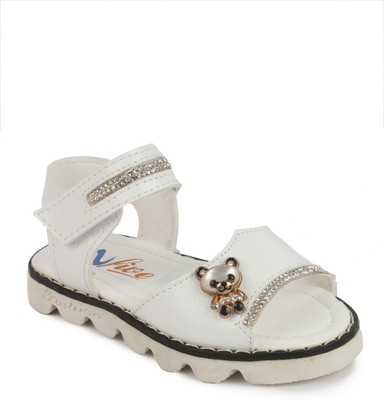 

N Five Girls Buckle Flats(White
