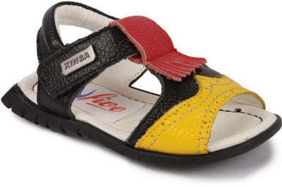 

N Five Boys & Girls Buckle Strappy Sandals(Black