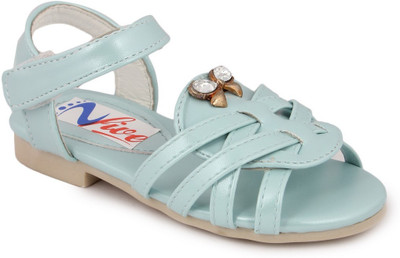 

N Five Girls Buckle Flats(Blue