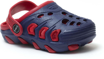 

Phedarus Boys Sling Back Clogs(Dark Blue, Navy blue & red