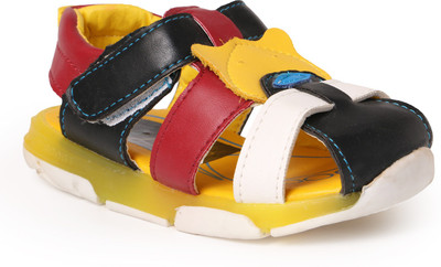 

N Five Boys Buckle Flats(Multicolor, Yellow & blue