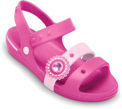 

Crocs Girls Slip-on Sports Sandals(Pink, Black
