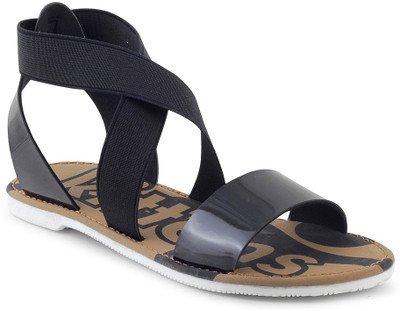 

KITTENS Girls Buckle Flats(Black