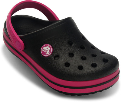 

Crocs Boys & Girls Slip-on Clogs(Black, Black/fuchsia
