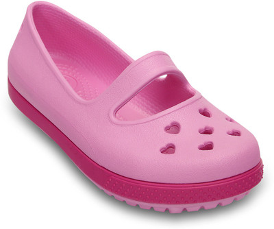 Crocs Girls Slip-on Flats(Pink, Carnation/fuchsia