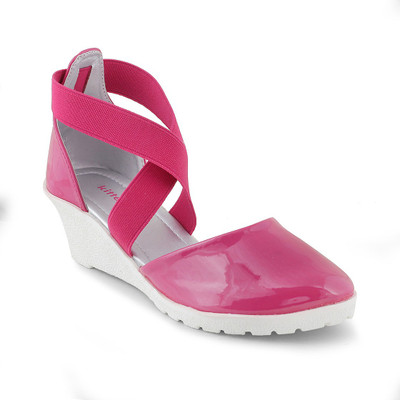 

KITTENS Girls Sling Back Wedges(Pink, Fuschia
