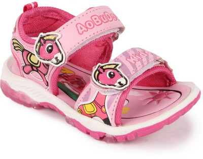 

N Five Girls Buckle Flats(Pink