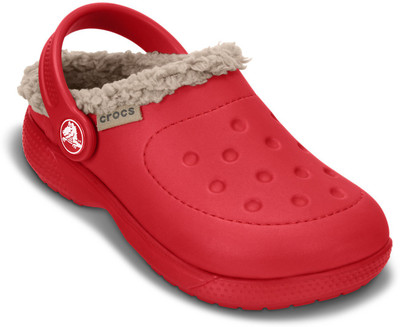 

Crocs Girls Slip-on Clogs(Red, Pepper/tumbleweed