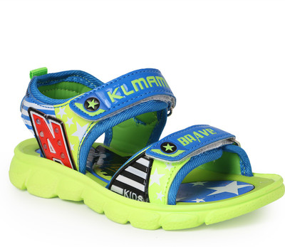 

N Five Boys Buckle Flats(Multicolor, Blue & green