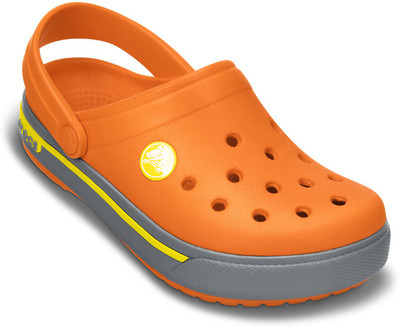 

Crocs Girls Slip-on Clogs(Orange, Orange/light grey
