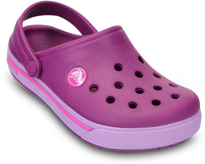 

Crocs Girls Slip-on Clogs(Purple, Viola/neon magenta