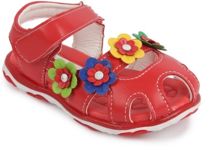 

N Five Girls Buckle Flats(Red