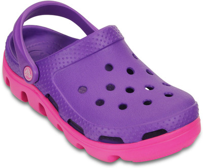 

Crocs Girls Slip-on Clogs(Purple, Black